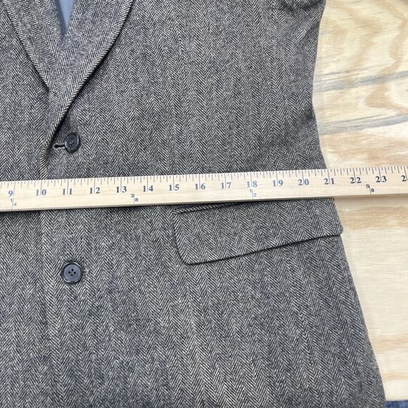 Chereskin Sport Coat Blazer Jacket Mens 42R Brown Herringbone Camel Hair Blend - Picture 14 of 16